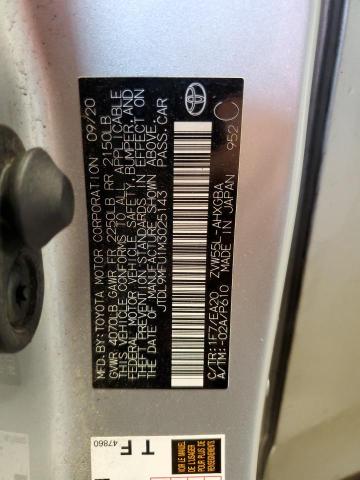 2021 Toyota Prius Le VIN: JTDL9MFU1M3025143 Lot: 55026594