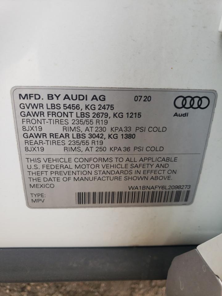 WA1BNAFY6L2098273 2020 Audi Q5 Premium Plus