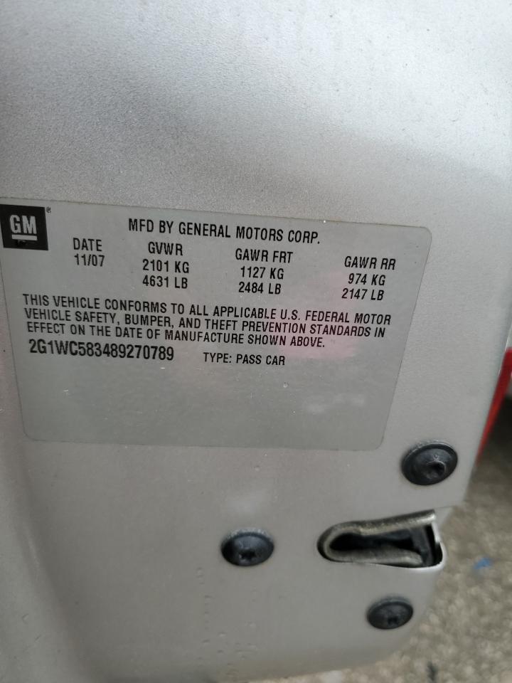 2G1WC583489270789 2008 Chevrolet Impala Lt