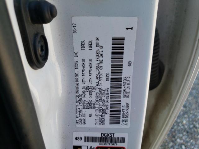 2017 Toyota Tundra Crewmax Sr5 VIN: 5TFDY5F14HX636740 Lot: 54443944