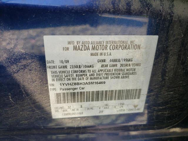 2010 Mazda 6 I VIN: 1YVHZ8BH3A5M16469 Lot: 56733984