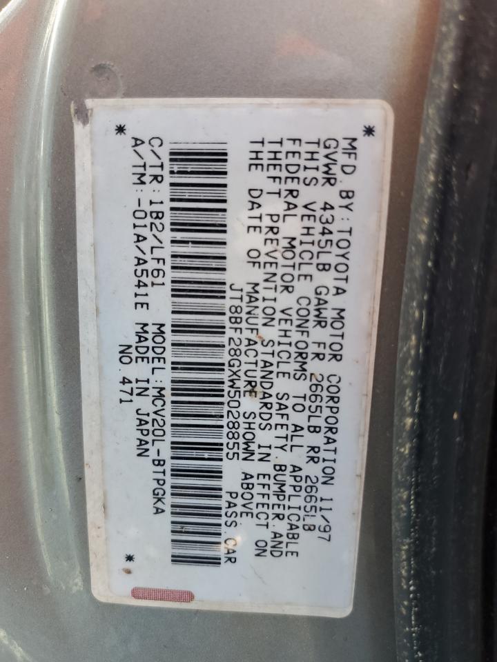 JT8BF28GXW5028855 1998 Lexus Es 300