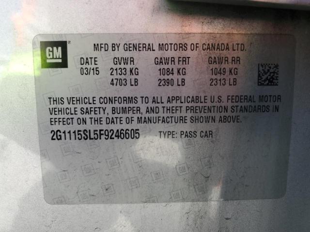 2015 Chevrolet Impala Lt VIN: 2G1115SL5F9246605 Lot: 55109584