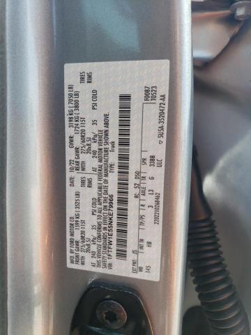 2022 Ford F150 Supercrew VIN: 1FTFW1E55NKE79966 Lot: 53797314