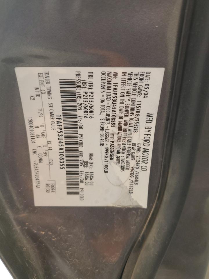 1FAFP53U45A108355 2005 Ford Taurus Se