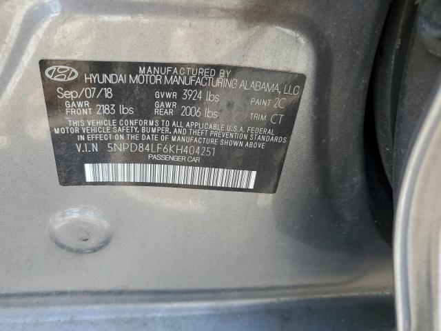 2019 HYUNDAI ELANTRA SE - 5NPD84LF6KH404251
