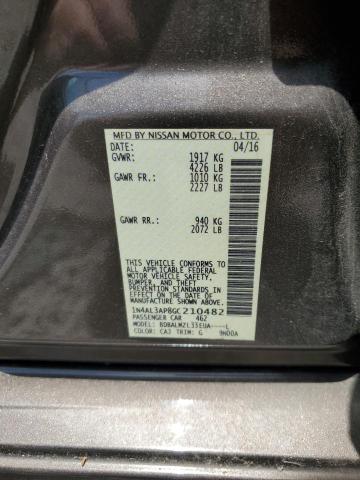 2016 NISSAN ALTIMA 2.5 - 1N4AL3AP8GC210482
