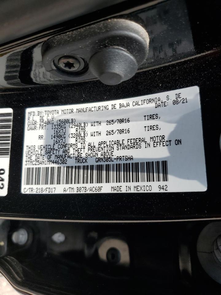 3TMCZ5AN1MM446302 2021 Toyota Tacoma Double Cab