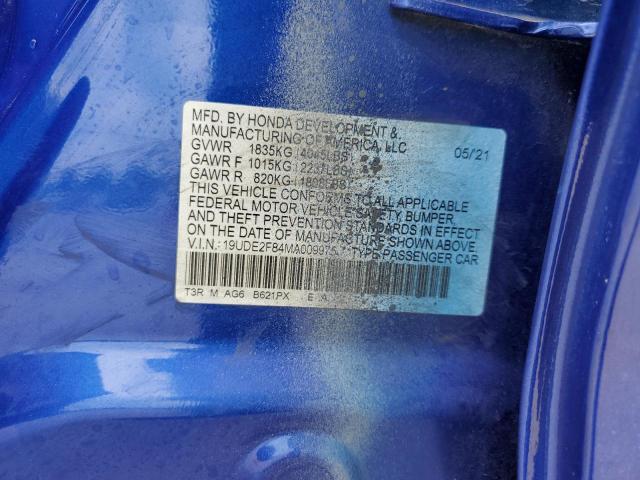 2021 Acura Ilx Premium A-Spec VIN: 19UDE2F84MA009975 Lot: 56422624