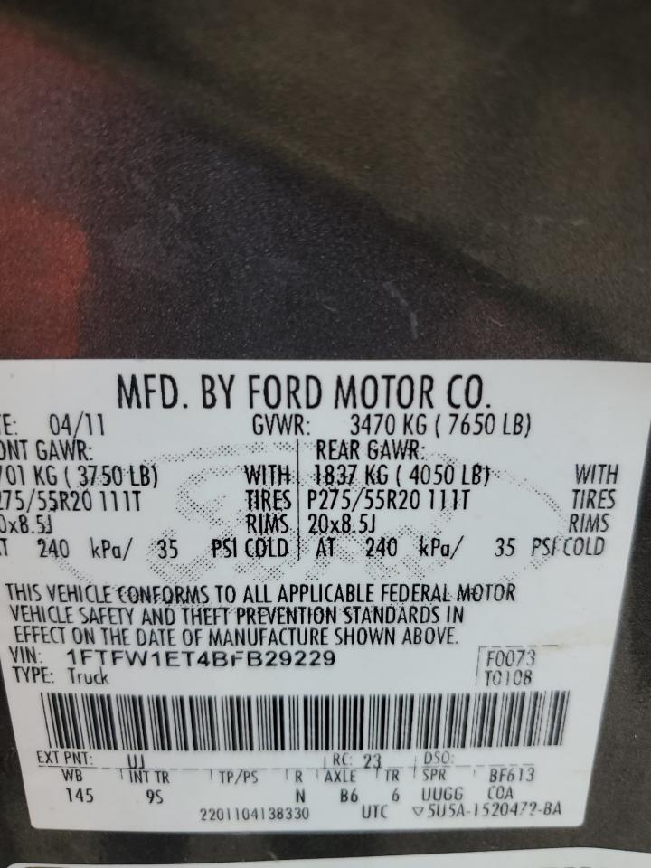 2020 Ford F150 Supercrew vin: 1FTFW1ET4BFB29229