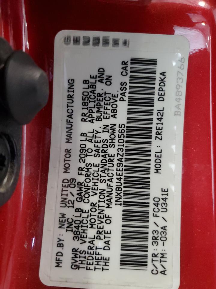 1NXBU4EE9AZ310565 2010 Toyota Corolla Base