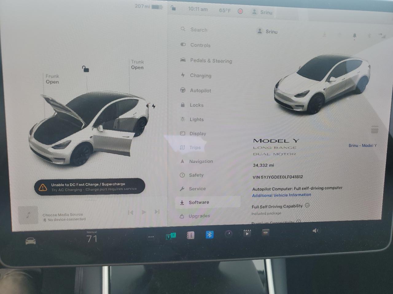 5YJYGDEE0LF041812 2020 Tesla Model Y