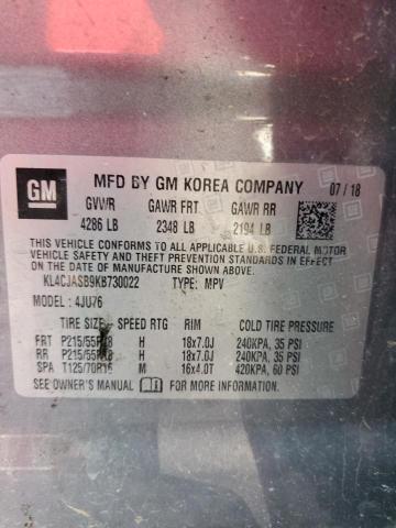 2019 Buick Encore Preferred VIN: KL4CJASB9KB730022 Lot: 55866514