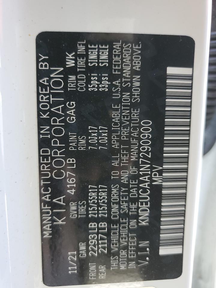 KNDEUCAA1N7290900 2022 Kia Seltos S