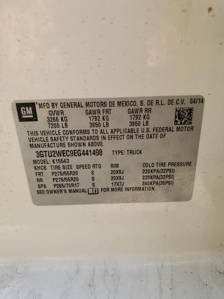 3GTU2WEC9EG441498 2014 GMC Sierra K1500 Denali