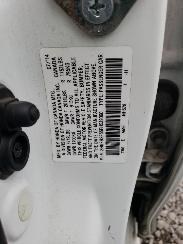 2HGFB2F55EH539060 2014 Honda Civic Lx