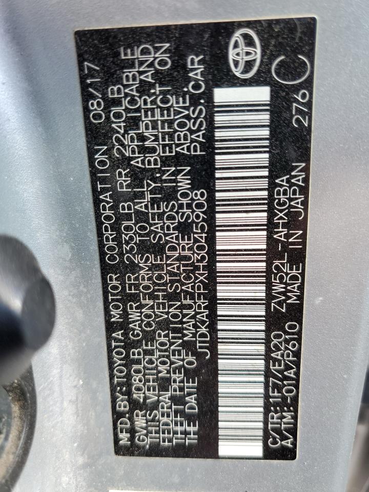 JTDKARFPXH3045908 2017 Toyota Prius Prime