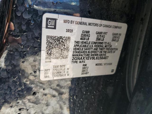 2020 CHEVROLET EQUINOX PR - 2GNAXXEV9L6156487