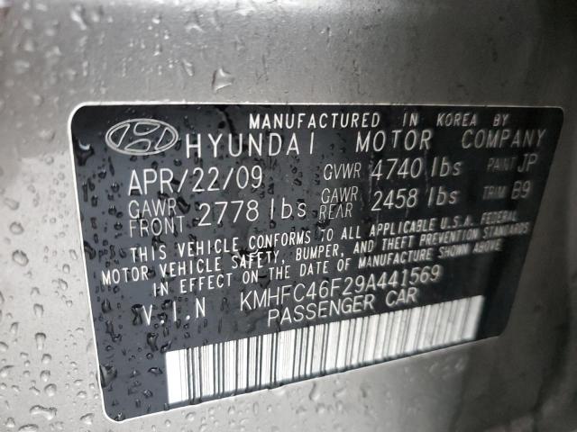 2009 Hyundai Azera Se VIN: KMHFC46F29A441569 Lot: 55796934