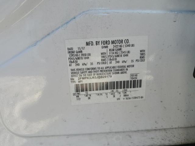 2018 FORD EDGE SEL - 2FMPK3J83JBB29179