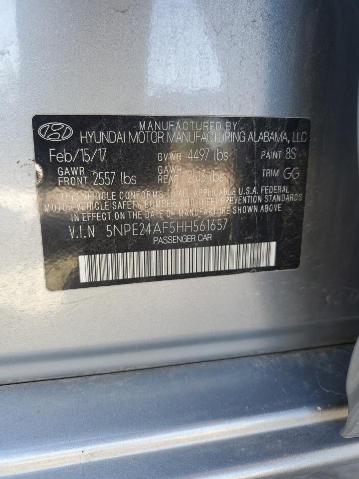 5NPE24AF5HH561657 2017 Hyundai Sonata Se