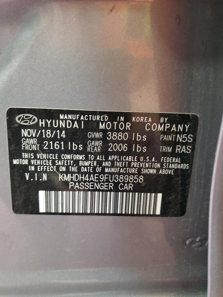 KMHDH4AE9FU389858 2015 Hyundai Elantra Se