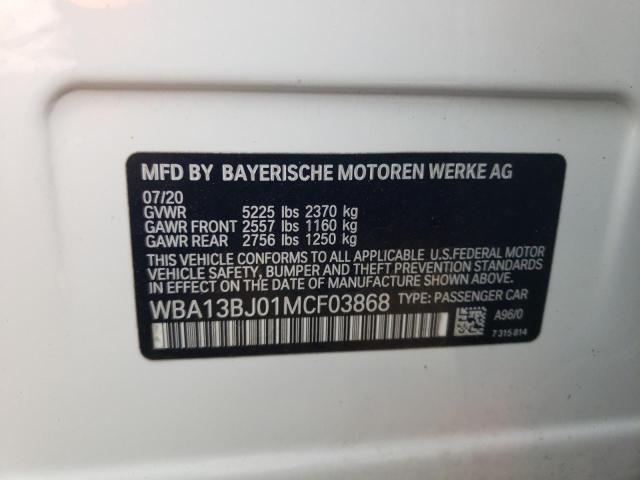 VIN WBA13BJ01MCF03868 2021 BMW 5 Series, 530 XI no.13