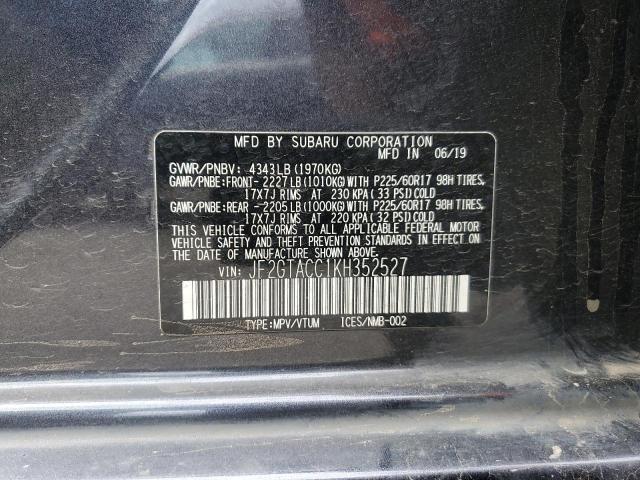 JF2GTACC1KH352527 2019 Subaru Crosstrek Premium