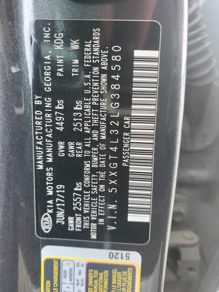 5XXGT4L32LG384580 2020 Kia Optima Lx