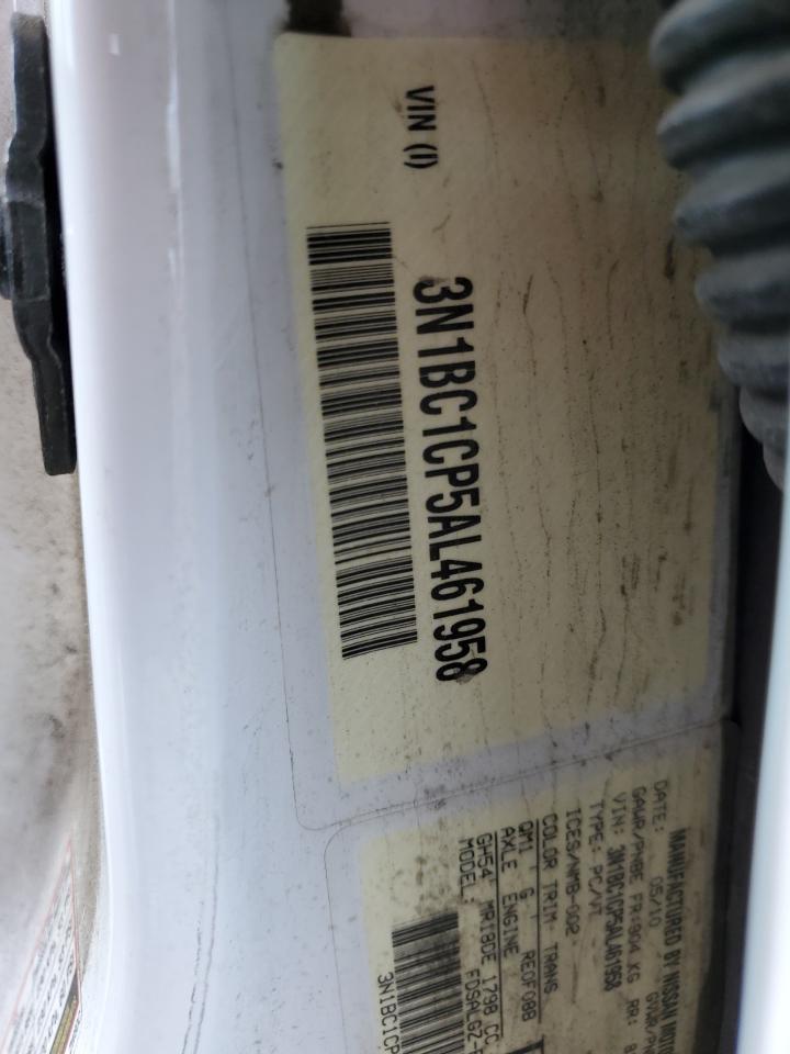 3N1BC1CP5AL461958 2010 Nissan Versa S