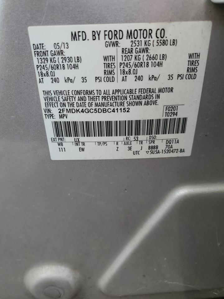 2FMDK4GC5DBC41152 2013 Ford Edge Se