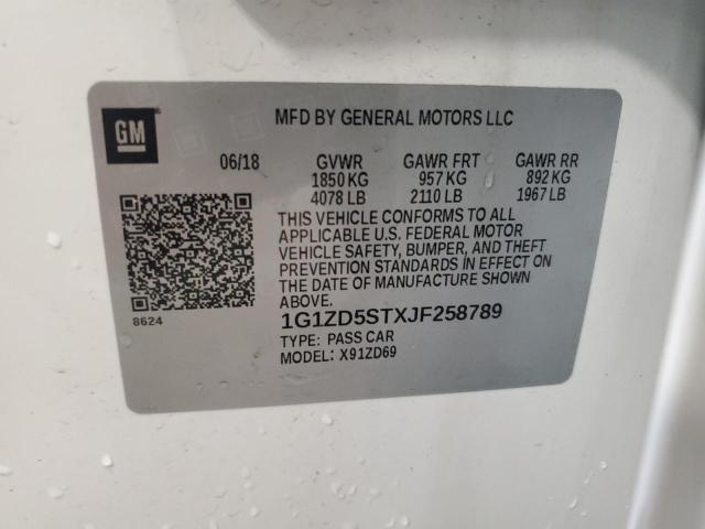 2018 Chevrolet Malibu Lt VIN: 1G1ZD5STXJF258789 Lot: 54223824