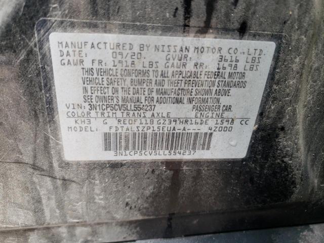 2020 Nissan Kicks Sv VIN: 3N1CP5CV5LL554237 Lot: 54331544