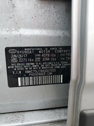 2017 HYUNDAI IONIQ SEL - KMHC75LC9HU047555