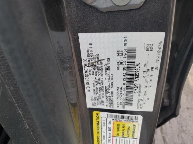 VIN 3FA6P0H77GR298070 2016 Ford Fusion, SE no.12