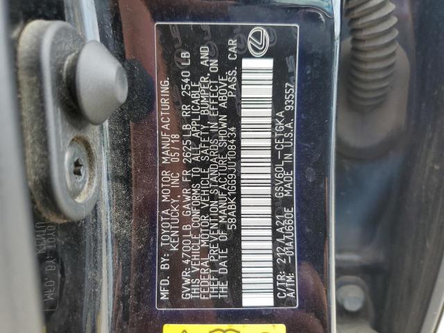 2018 LEXUS ES 350 - 58ABK1GG9JU108434