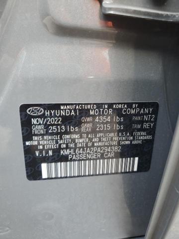 2023 Hyundai Sonata Sel VIN: KMHL64JA2PA294382 Lot: 53887114