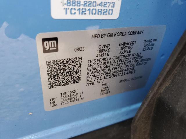 2024 CHEVROLET TRAX 2RS KL77LJE20RC114661