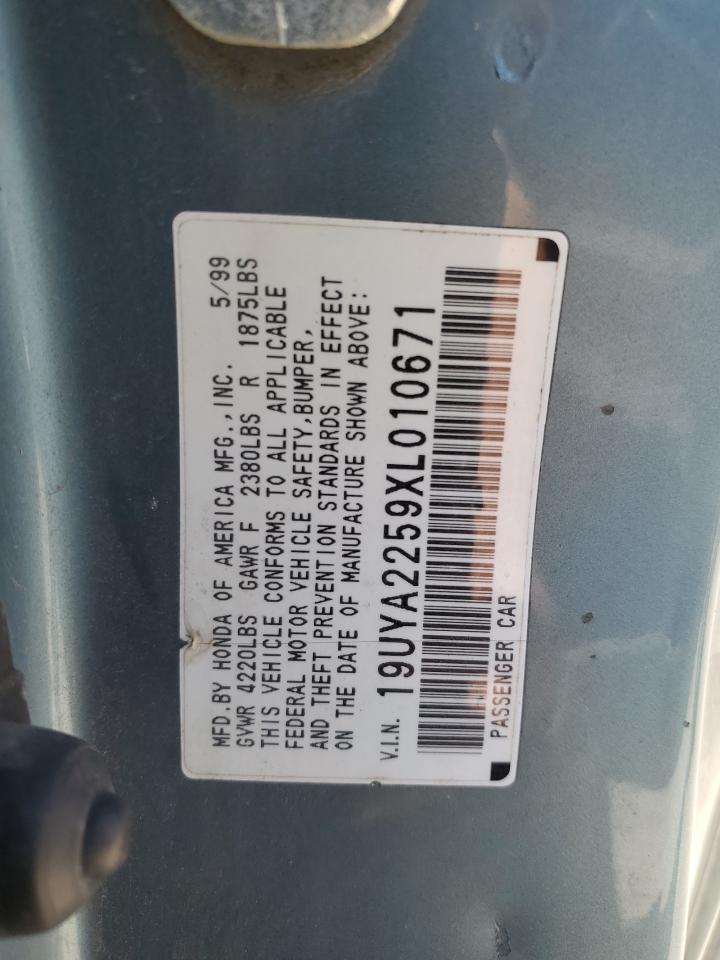 19UYA2259XL010671 1999 Acura 3.0Cl