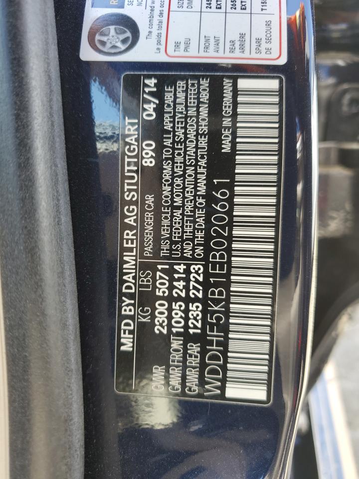 WDDHF5KB1EB020661 2014 Mercedes-Benz E 350