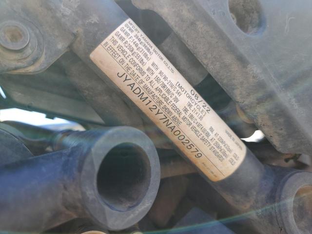 2022 YAMAHA XTZ690 JYADM12Y7NA002579