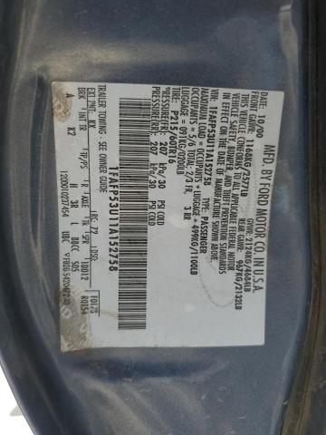 1FAFP53U11A152758 2001 Ford Taurus Se