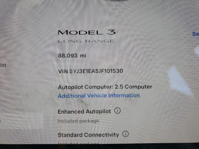 2018 Tesla Model 3 VIN: 5YJ3E1EA5JF101530 Lot: 54420344