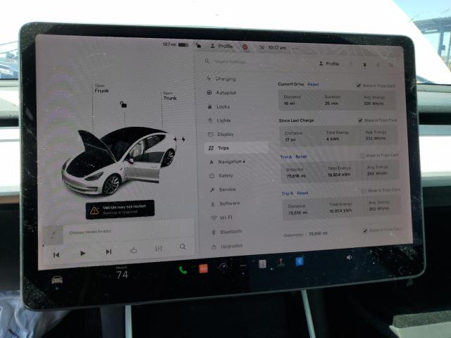 2019 Tesla Model 3 VIN: 5YJ3E1EB3KF437283 Lot: 56505844