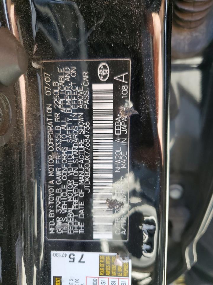 JTDKB20UX77684736 2007 Toyota Prius