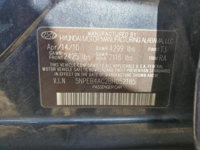 2011 Hyundai Sonata Gls VIN: 5NPEB4AC2BH052185 Lot: 55760344