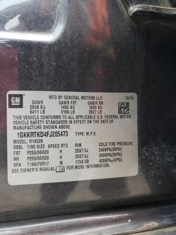 2015 GMC Acadia Denali VIN: 1GKKRTKD4FJ205473 Lot: 54793414