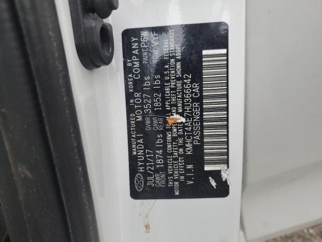 2017 Hyundai Accent Se VIN: KMHCT4AE7HU366642 Lot: 54521834