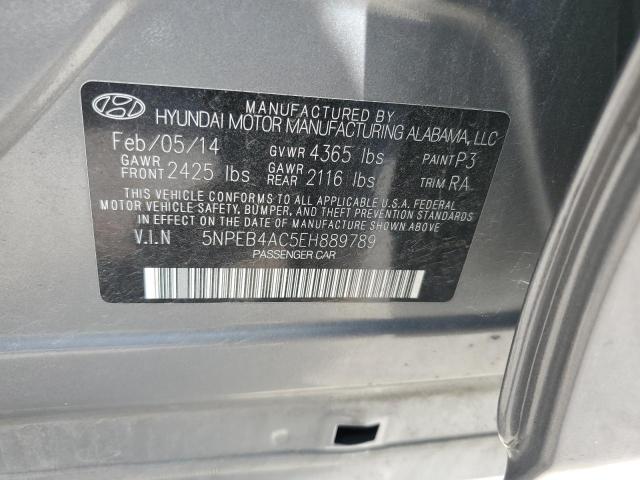 2014 Hyundai Sonata Gls VIN: 5NPEB4AC5EH889789 Lot: 56597644