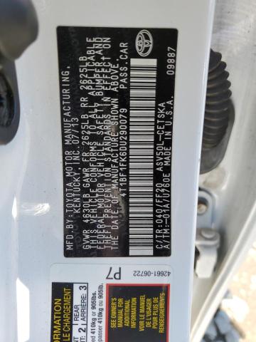 VIN 4T1BF1FK6DU290079 2013 Toyota Camry, L no.12